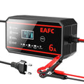 Prostownik do akumulatora 12V 6A/8A z wyświetlaczem LCD