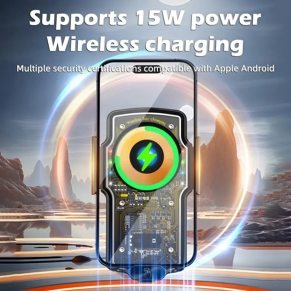 Magnetyczny uchwyt na telefon z ładowaniem do kratki nawiewu