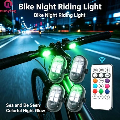 Zestaw lamp LED RGB do wnętrza auta z pilotem